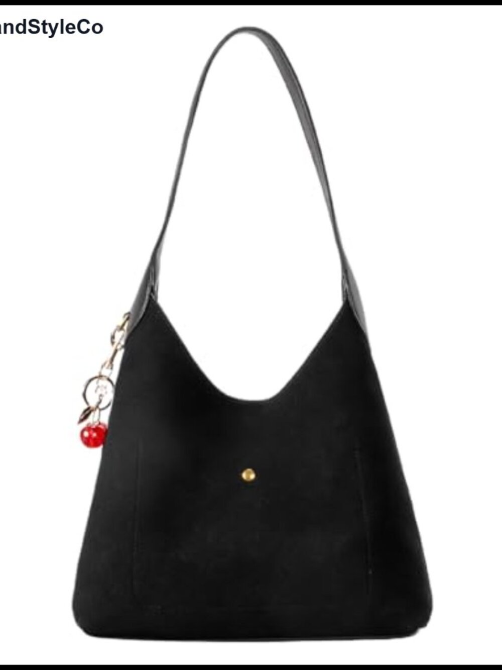 Faux Suede Hobo Bag Slouchy Shoulder Tote Purse for Women